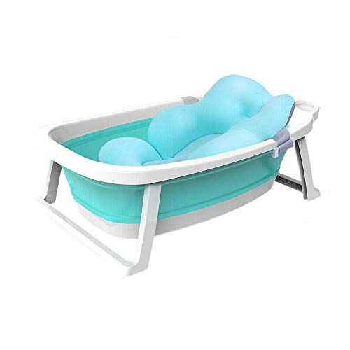 Babify Lagoon Bañera Plegable de Bebe con Cojín. Plegado ultra compacto