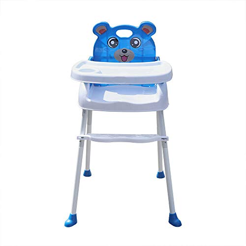4 en 1 Trona para Bebés Niños Portatil silla alta ajustable con...