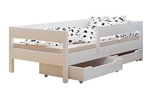 Cama individual infantil Miki, con cajones, 4 colores, muchos tamaños diferentes -, madera,...
