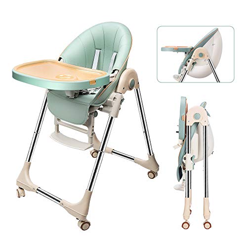 OUNUO Trona para Bebe Evolutiva, Trona para bebés con bandeja extraíble, Ajustable...