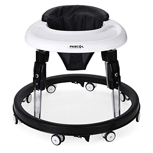 Fascol Andador Bebe,Plegable Caminador con Plato Desmontable y 8 Ruedas Silenciosas para...