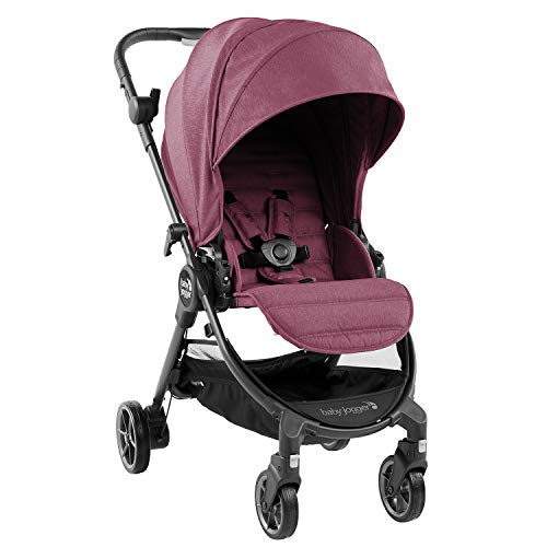 Baby Jogger City Tour LUX , color berenjena. Silla de paseo de uso desde nacimiento hasta 20,5 kg con plegado ultra compacto y muy ligero