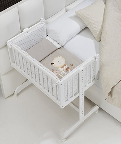 MINICUNA COLECHO COMPLETA. Incluye: Edredon desmontable con relleno + Cojín almohada +...