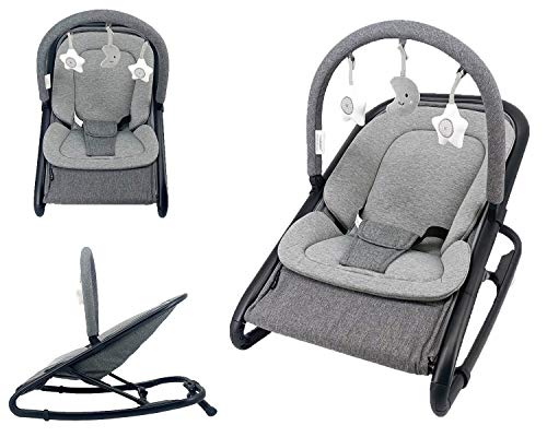 Babify Hamaca de Bebé Baby Swing - Ajustable en balanceo/fija - Barra...
