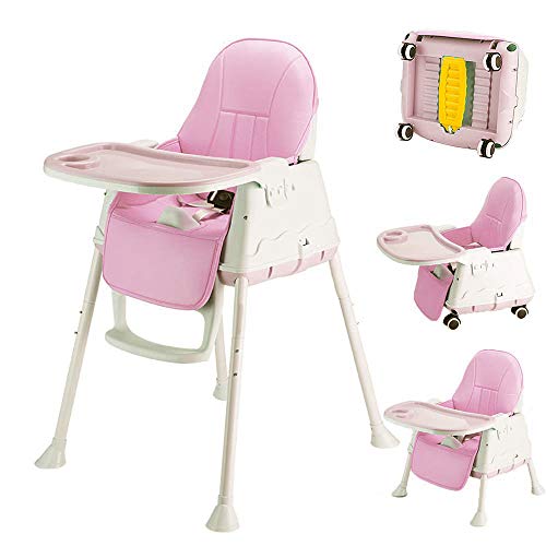 Sinbide Trona para Bebé Evolutiva Ajustable y Plegable Silla Alta de Bebé...