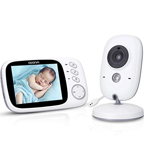 Vigilabebés Nocturna Videovigilancia Bebé Inalámbrico con Pantalla LCD 3.2