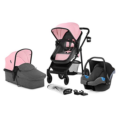 Kinderkraft Carrito Bebé 3 en 1 JULI, Silla de Paseo, Silla Coche,...