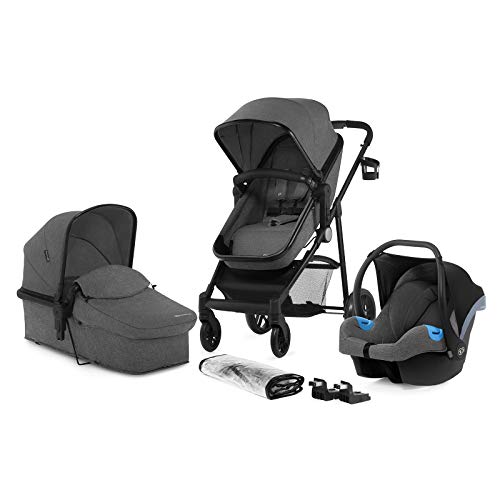 Kinderkraft Carrito Bebé 3 en 1 JULI, Silla de Paseo, Silla Coche,...