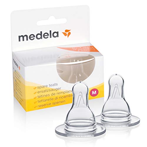 Tetina de flujo medio para biberón Medela, talla M