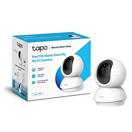 TP-Link - Cámara IP WiFi 360º, Cámara de Vigilancia FHD 1080p
