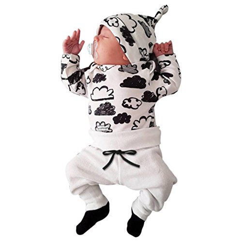 Switchali Ropa Bebe Nino Recien Nacido otoño Impresión de la Nube Blusa...