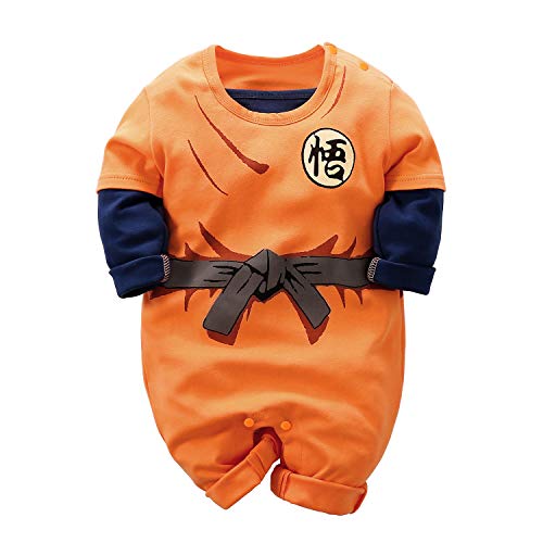 Beal Shopping - Mono de manga larga para bebé, diseño de Goku...