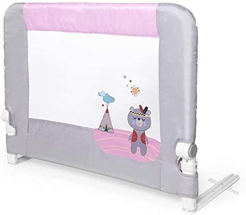 interbaby - Barrera De Cama Abatible 90 Cm Rosa