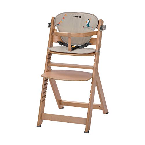 Safety 1st Timba con cojín, Trona de madera evolutiva