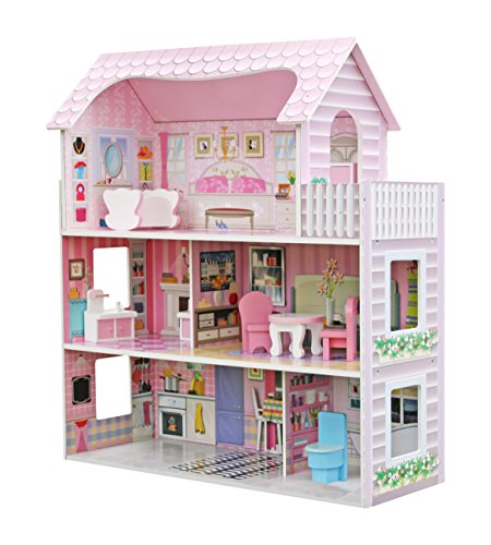 Star- Casa de Muñecas con Familia y Mobiliario, Multicolor, Talla Única (Duplex)...