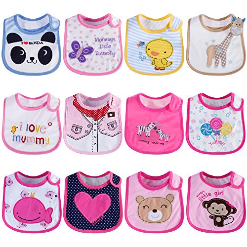 Lictin 12pcs baberos de bebé