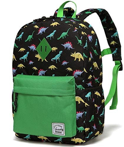 VASCHY Mochilas Infantiles, Mochila de Dinosaurio Niños Mochila para Escolar con Bolsillos...