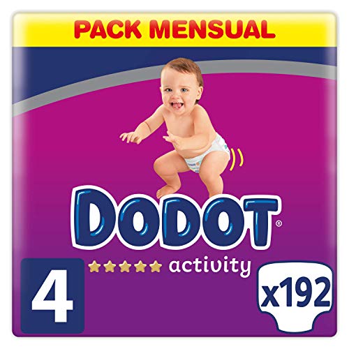 Dodot Activity - Pañales talla 4, 9-14 kg, pañales con ajuste más...