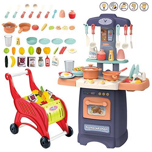 deAO Mi Pequeño Chef Cocinita de Juguete Tamaño Mini con Características