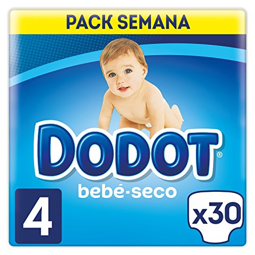Dodot Bebé-Seco Pañales Talla 4, 30 Pañales, el único Pañal con canales...