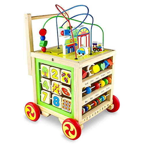 Andadore Bebe Juguetes de Madera Correpasillos Carrito Bebe Juegos Educativos Regalos Originales...